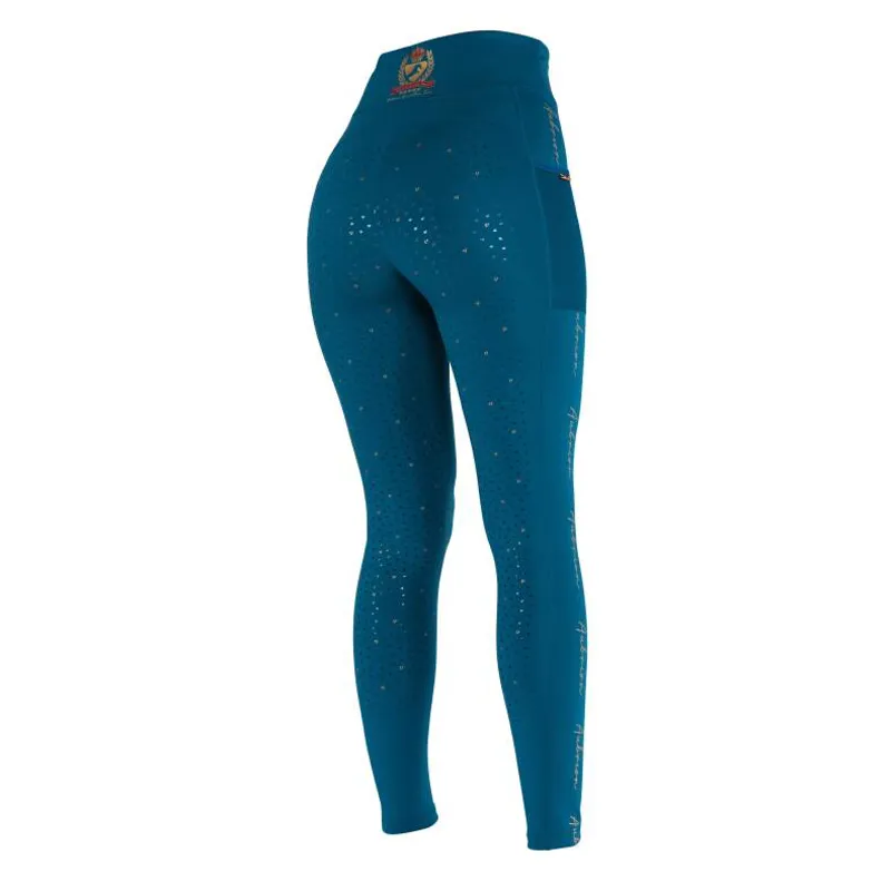 Aubrion Team Riding Tights - Teal -2